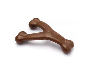 Benebeone Giant Bacon Wishbone Dog Chew Toy Made in the USA